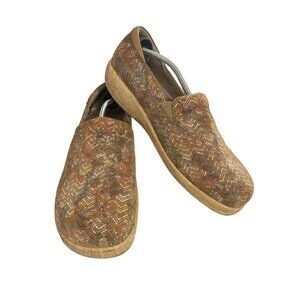 Alegria Keli kel-678 womens Size 44 (12.5-13) Zigzag Pattern Leather Shoes